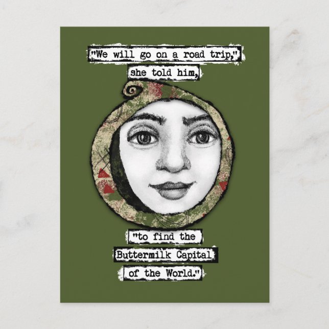 Buttermilk Capital Of The World Postcard (Front)