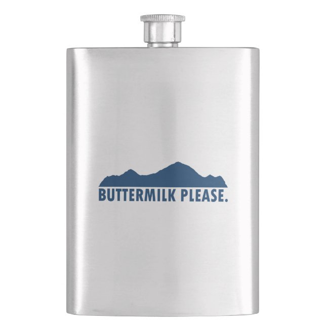 Buttermilk Colorado Please Hip Flask (Front)