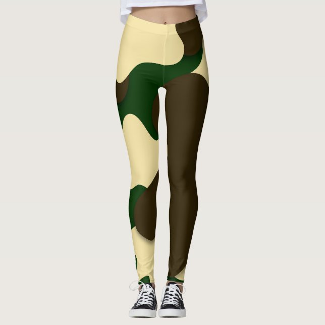 Buttermilk Deep Bean Leggings (Front)