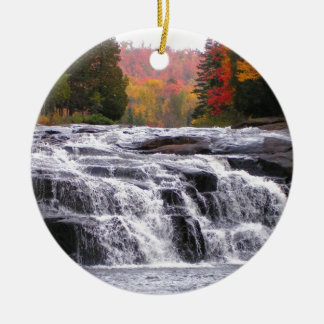 buttermilk falls adirondacks ceramic ornament