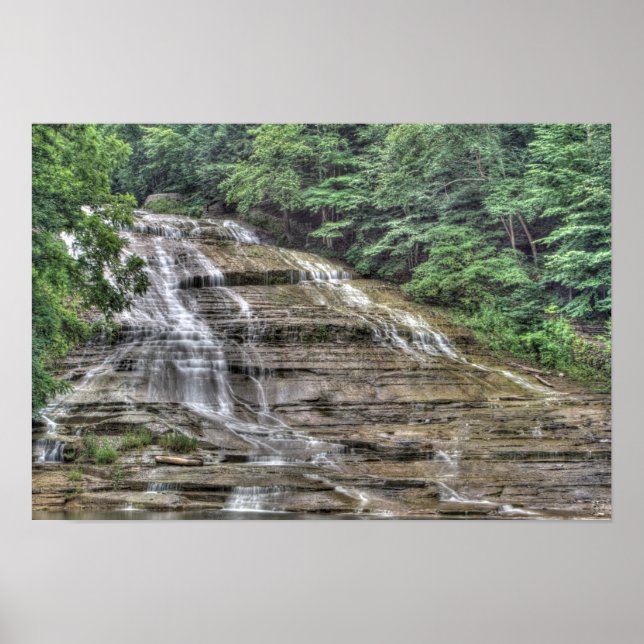 Buttermilk Falls, Ithaca, New York Poster (Front)
