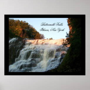 BUTTERMILK FALLS, ITHACA, NEW YORK poster