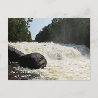 Buttermilk Falls, Long Lake, NY Postcard
