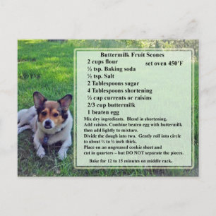 Buttermilk Fruit Scones Recipe Postcard