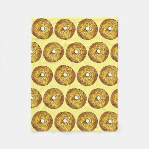 Butternut Crunch Doughnut Doughnut Yellow Gold Fleece Blanket