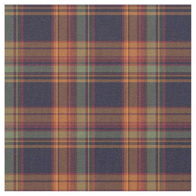 Butterscotch plaid fabric (Close Up)