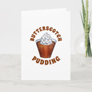 Butterscotch Pudding Whipped Cream Southern Food Card