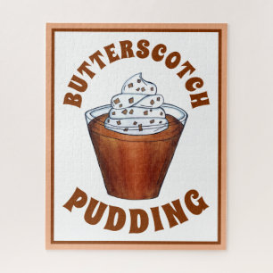 Butterscotch Pudding Whipped Cream Southern Food Jigsaw Puzzle