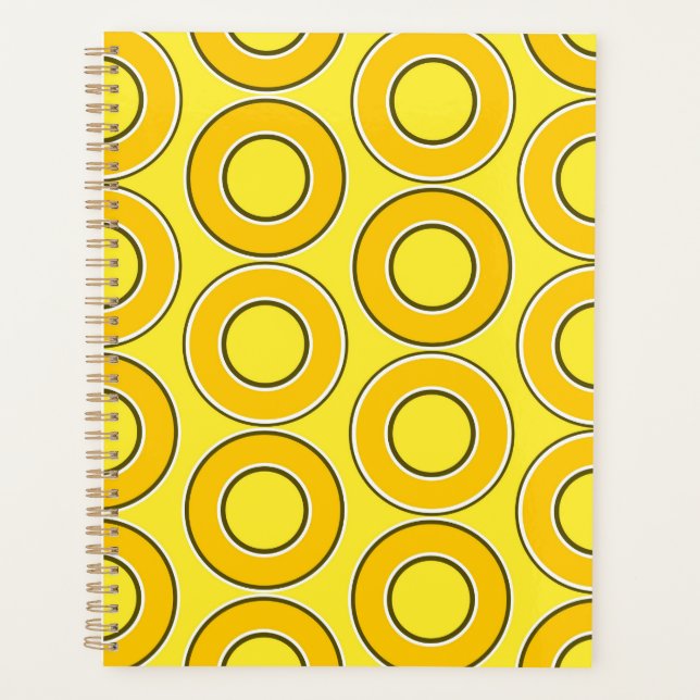 Butterscotch Retro Doughnuts Planner (Front)