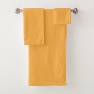 Butterscotch (solid colour) bath towel set