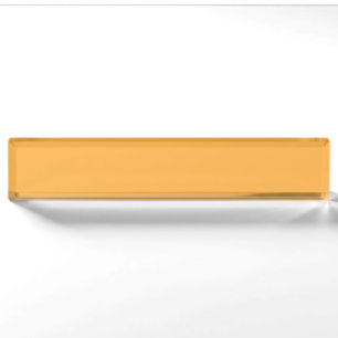 Butterscotch (solid colour) nameplate