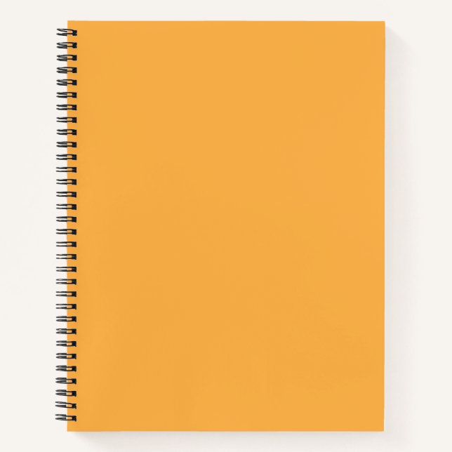 Butterscotch (solid colour)  notebook (Front)
