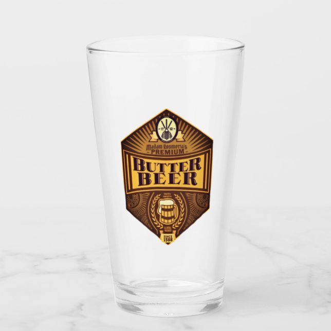 Buttery Smooth Beer Butterscotch Beer Glass (Front)