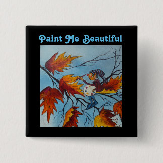 Button Ann Hayes Painting Pixie Painting