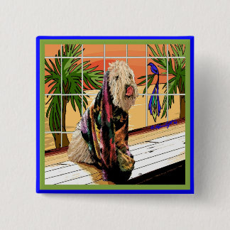 Button: "At the Spa" 2 Inch Square Button