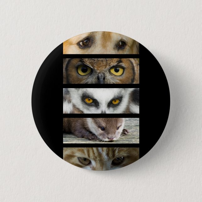 Button Badge - Animals Eyes (Front)