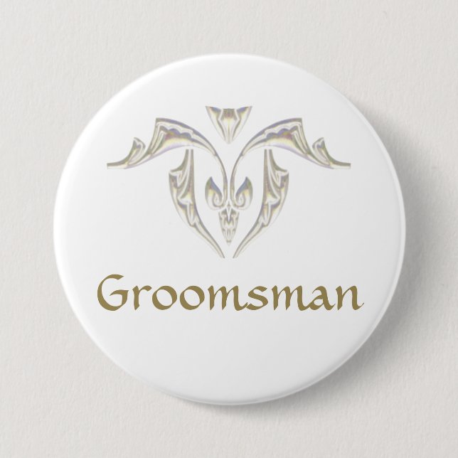 Button Badge - Groomsman (Front)