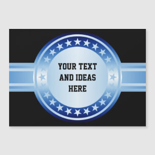 Button / Banner - Stars blue white + your backgr