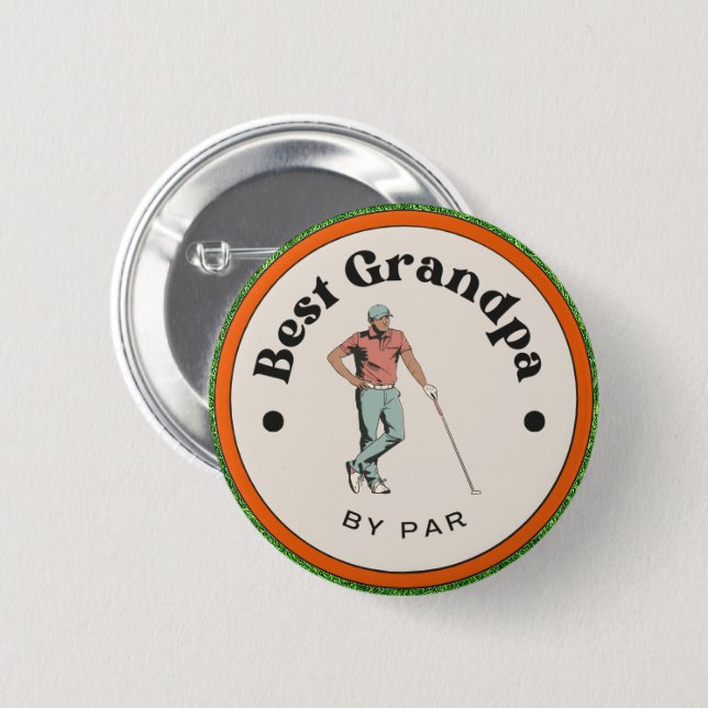 Button - Best Grandpa by Par  (Front & Back)