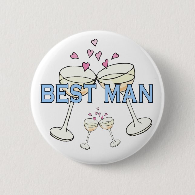 Button: Best Man 2 Inch Round Button (Front)