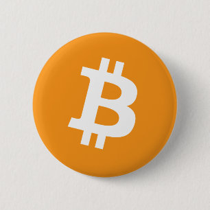 Button Bitcoin Orange Cryptocurrency