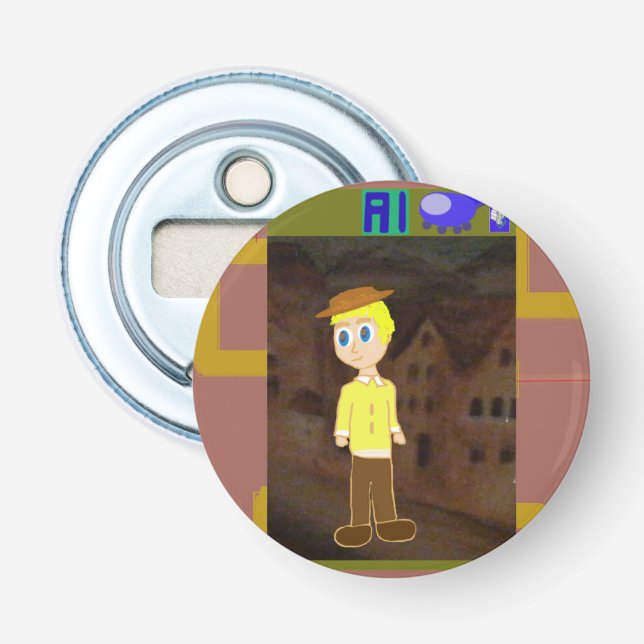 Button Bottle Opener (Front)