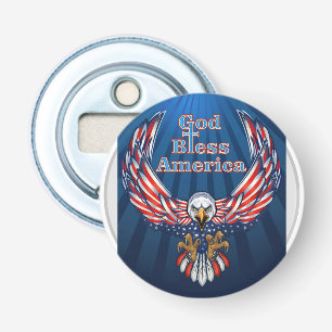 Button Bottle Opener American beautiful Eagle W