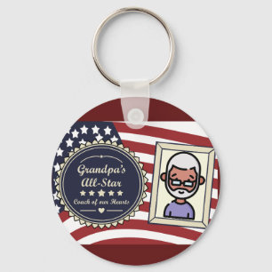 Button Bottle Opener Keychain