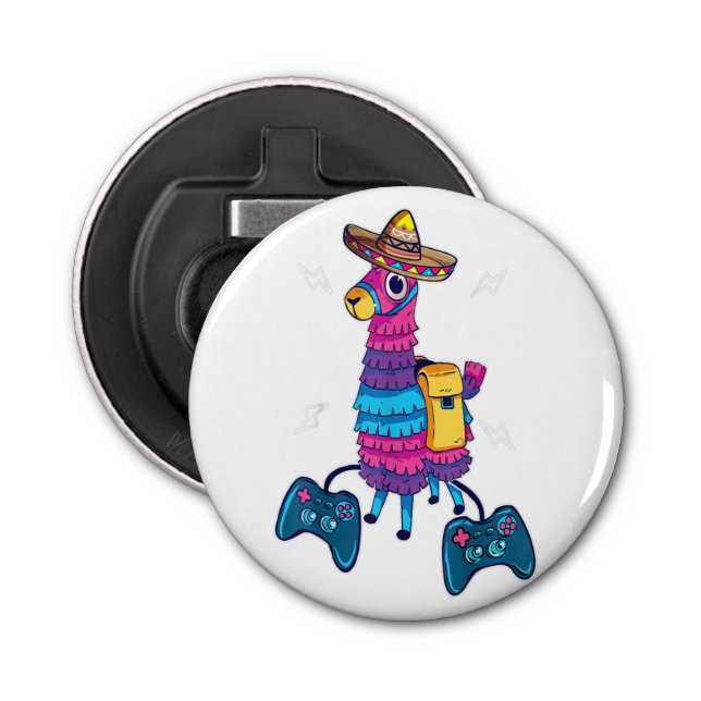 Button Bottle Opener with magnet Mockup Template  (Front)