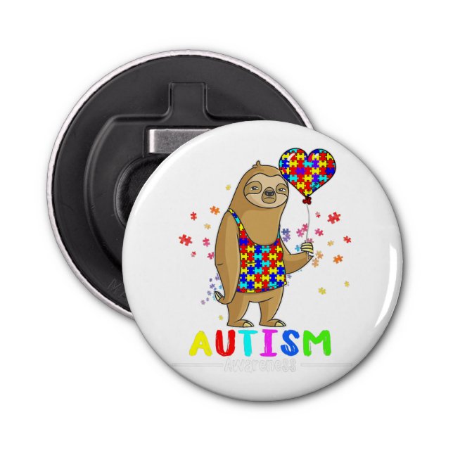 Button Bottle Opener with magnet Mockup Template  (Front)