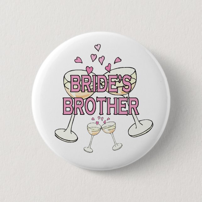 Button: Bride's Brother 2 Inch Round Button (Front)