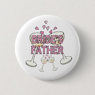 Button: Bride's Father 2 Inch Round Button