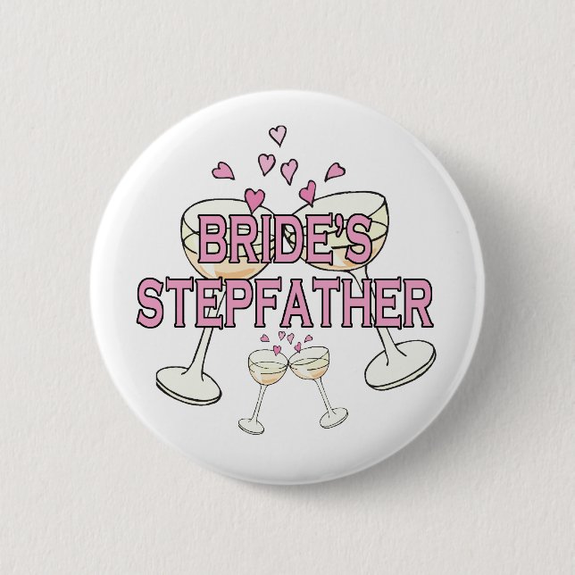 Button: Bride's Stepfather 2 Inch Round Button (Front)