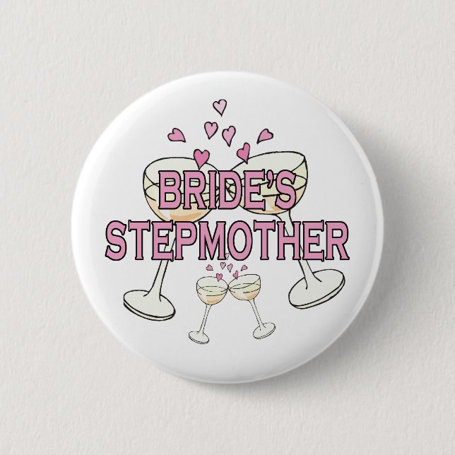 Button: Bride's Stepmother 2 Inch Round Button (Front)