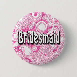 Button: Bridesmaid 2 Inch Round Button