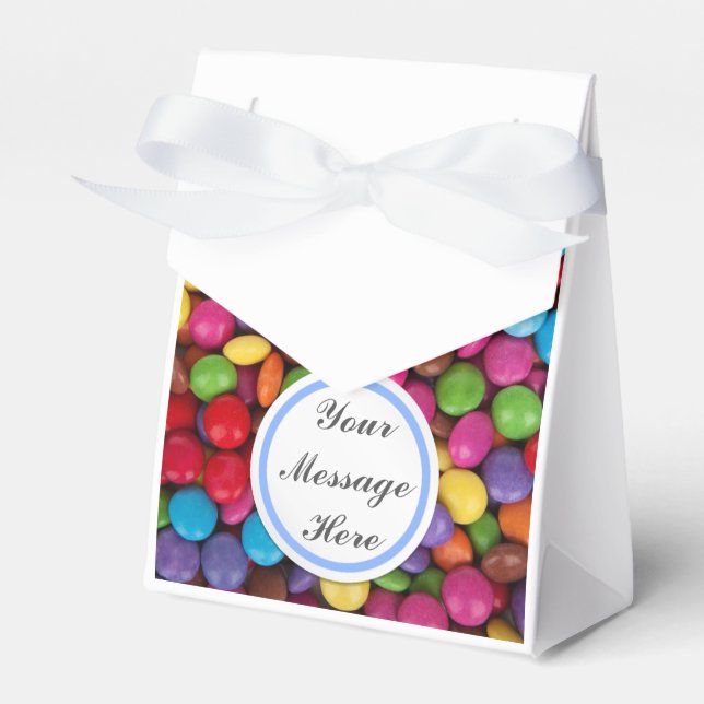 Button Candy Favor Box (Front Side)