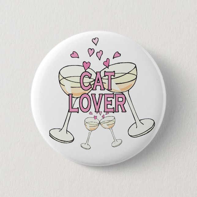 Button: Cat Lover 2 Inch Round Button (Front)