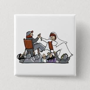 Button:  Chair Dance II 2 Inch Square Button