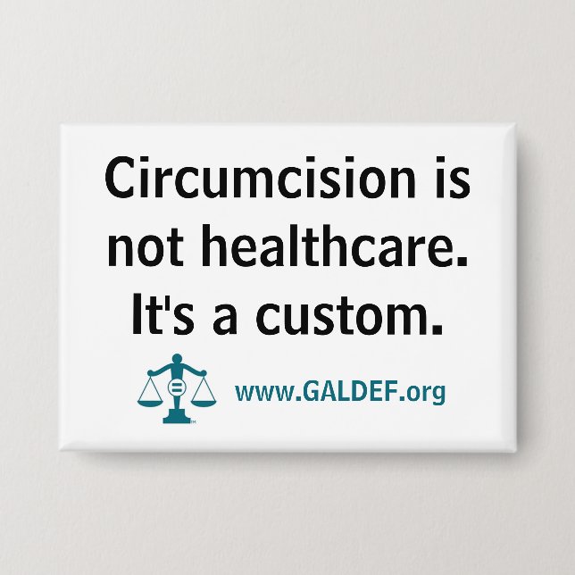 Button - Circumcision not healthcare (Front)