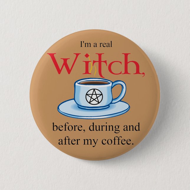 button Coffee Witch (Front)
