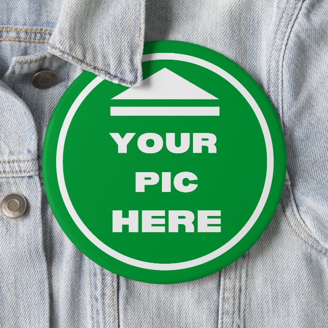 Button Colossal 6 Inch - Add Your Image  (In Situ)