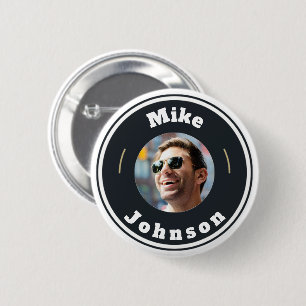 Button - Custom Personalized (add Photo & name)