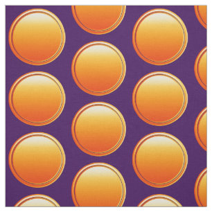 Button Dots - gradient orange + your backg. & idea Fabric