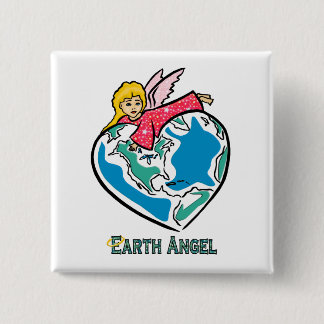 Button: "Earth Angel" 2 Inch Square Button