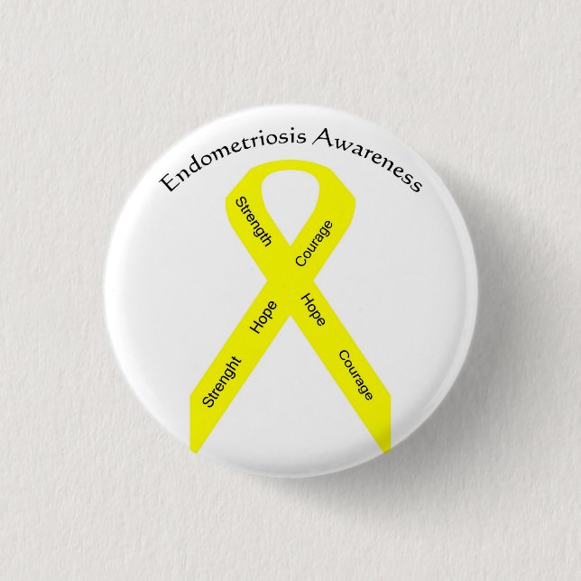 Button--Endo Awareness 1 Inch Round Button (Front)
