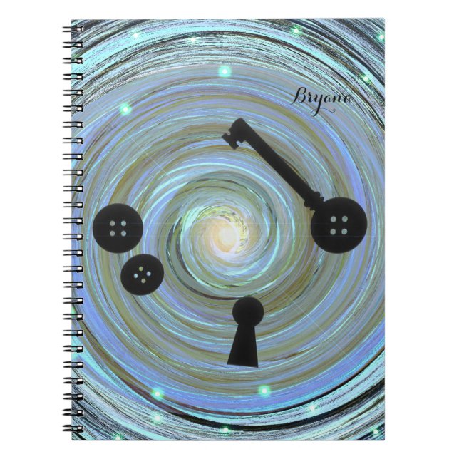 Button Eyes & Skeleton Key Other World Notebook (Front)