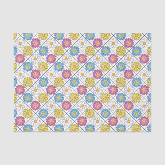Button Flower Tissue Paper (Front)
