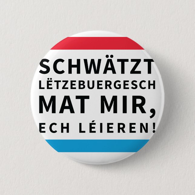 Button for People who Learn Luxembourgish (Front)