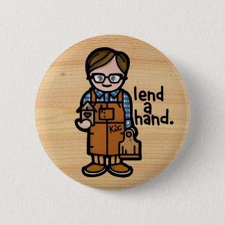 button for the work bib.