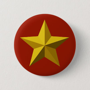 Button - Gold Star